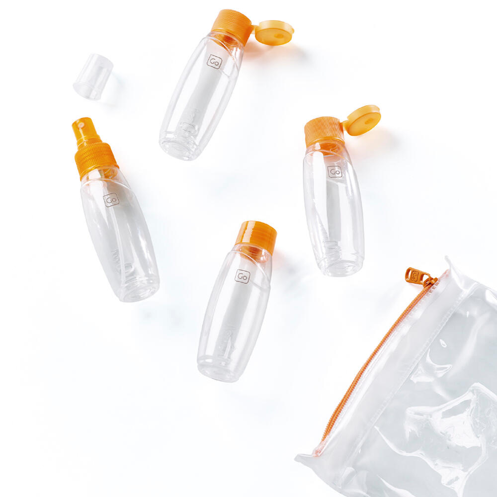 Conjunto de garrafas de cabine (cor de laranja) 3/4