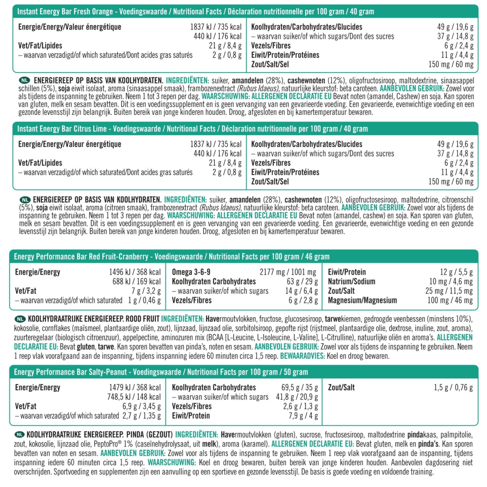 Variety Pack Bars - Combinatieverpakking sportrepen - 12 stuks 4/5