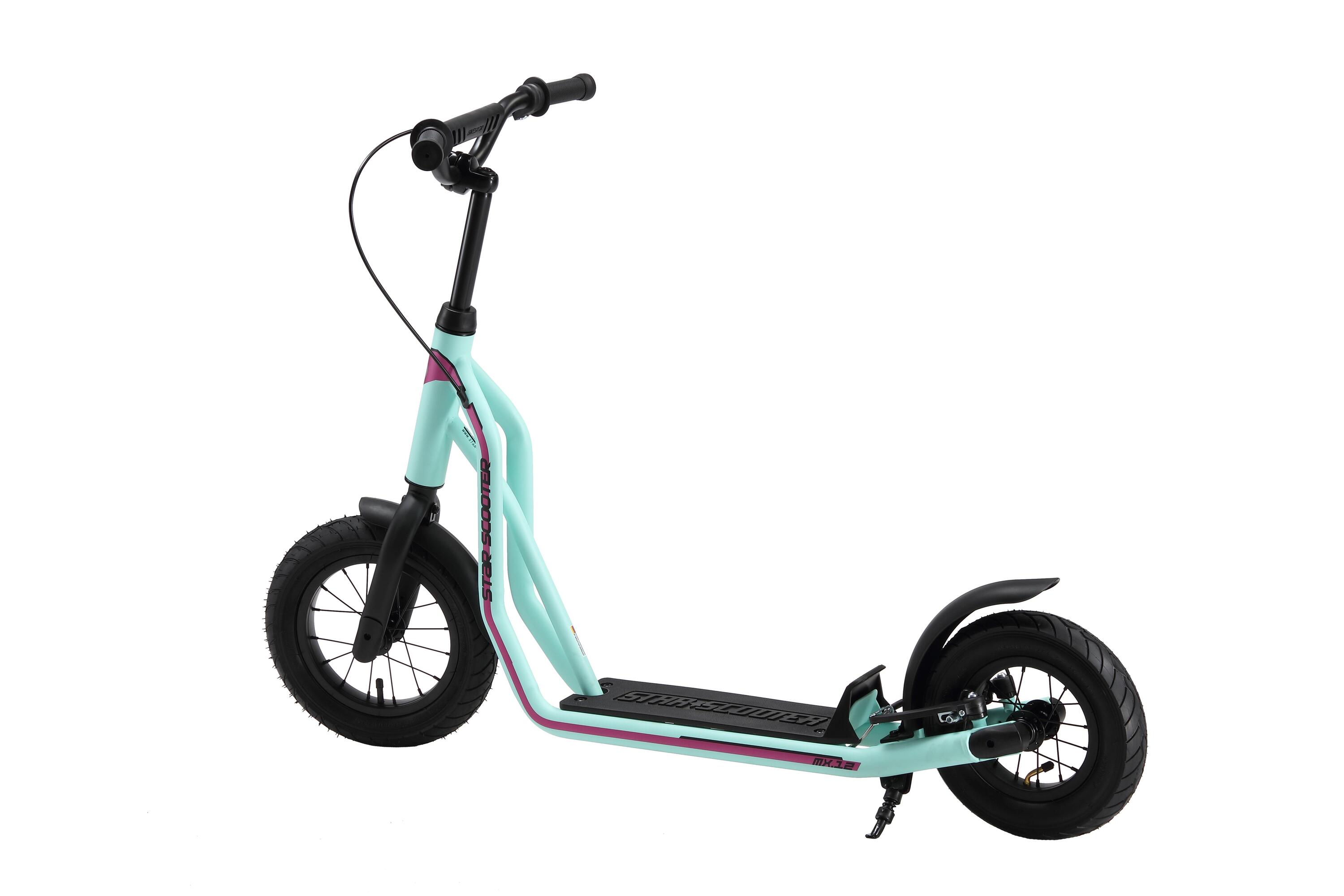Monopattino con granruote 12", per bambini 8 anni, pneumatici ad aria, Mixed 3/7