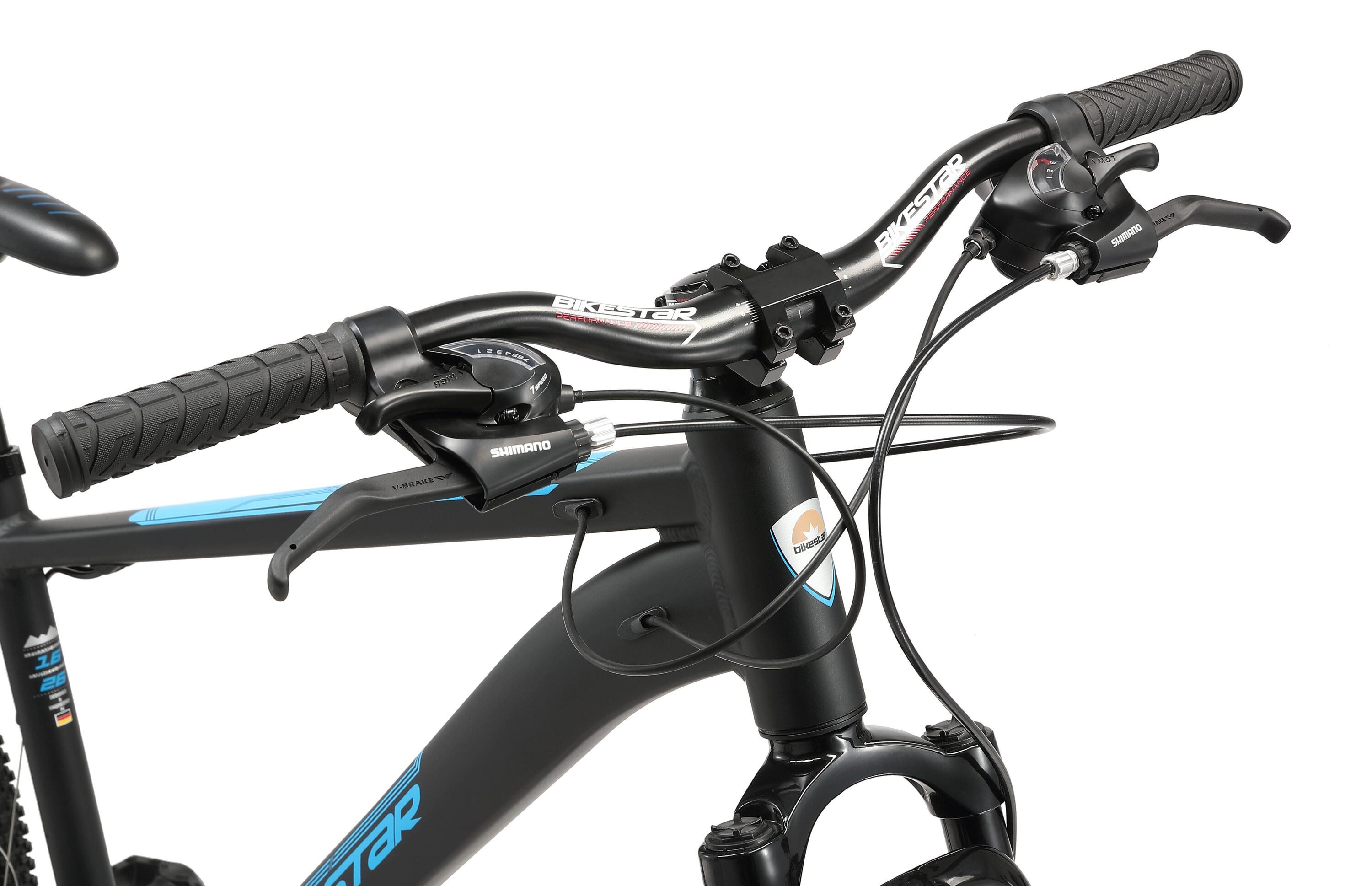 MTB fiets 26" aluminium, hardtail, 21 versnellingen, schijfremmen 6/7