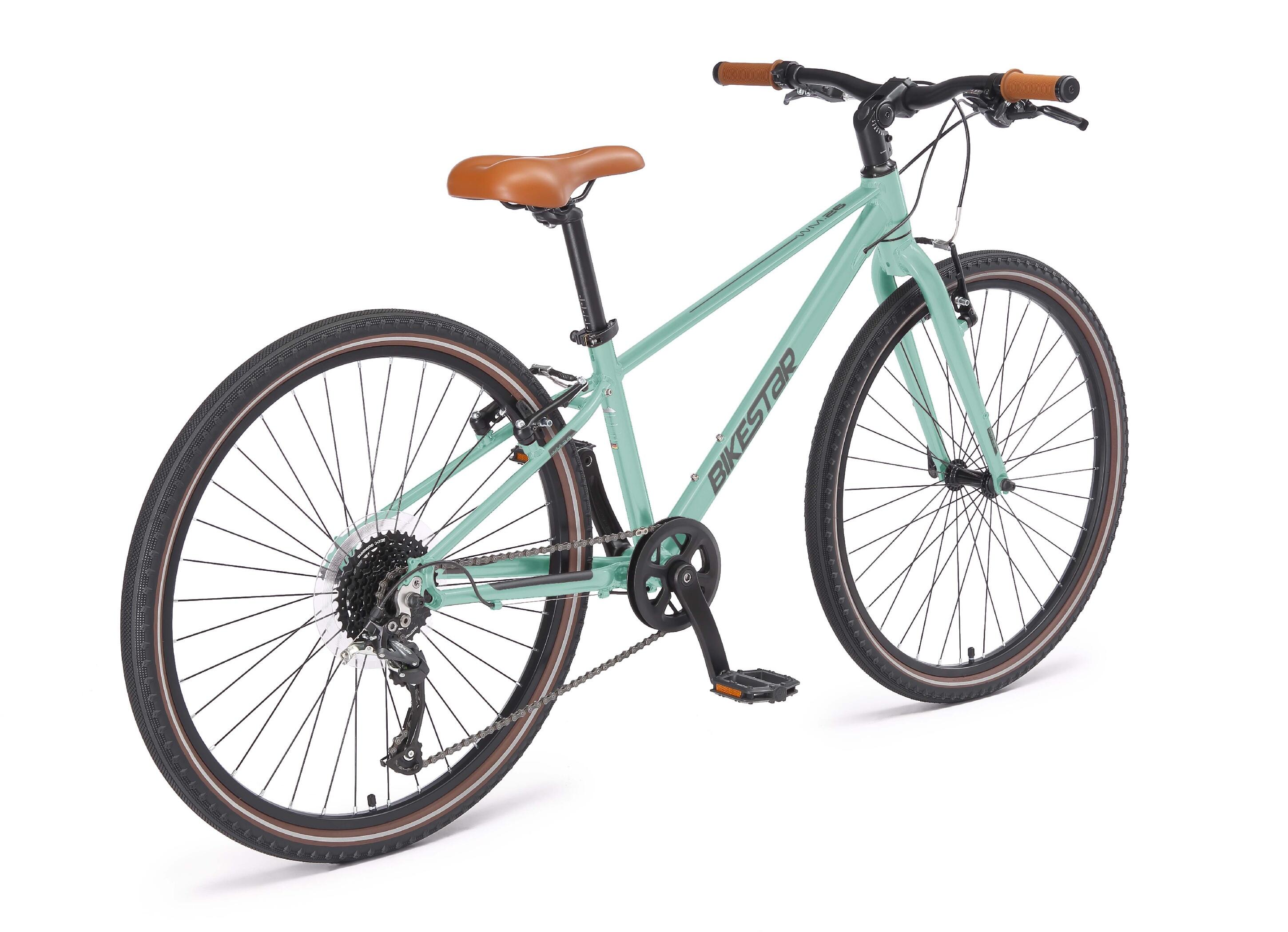 Vélo de ville 26", VTC en aluminium poids léger 10 kg, 9 vitesses Shimano 3/7