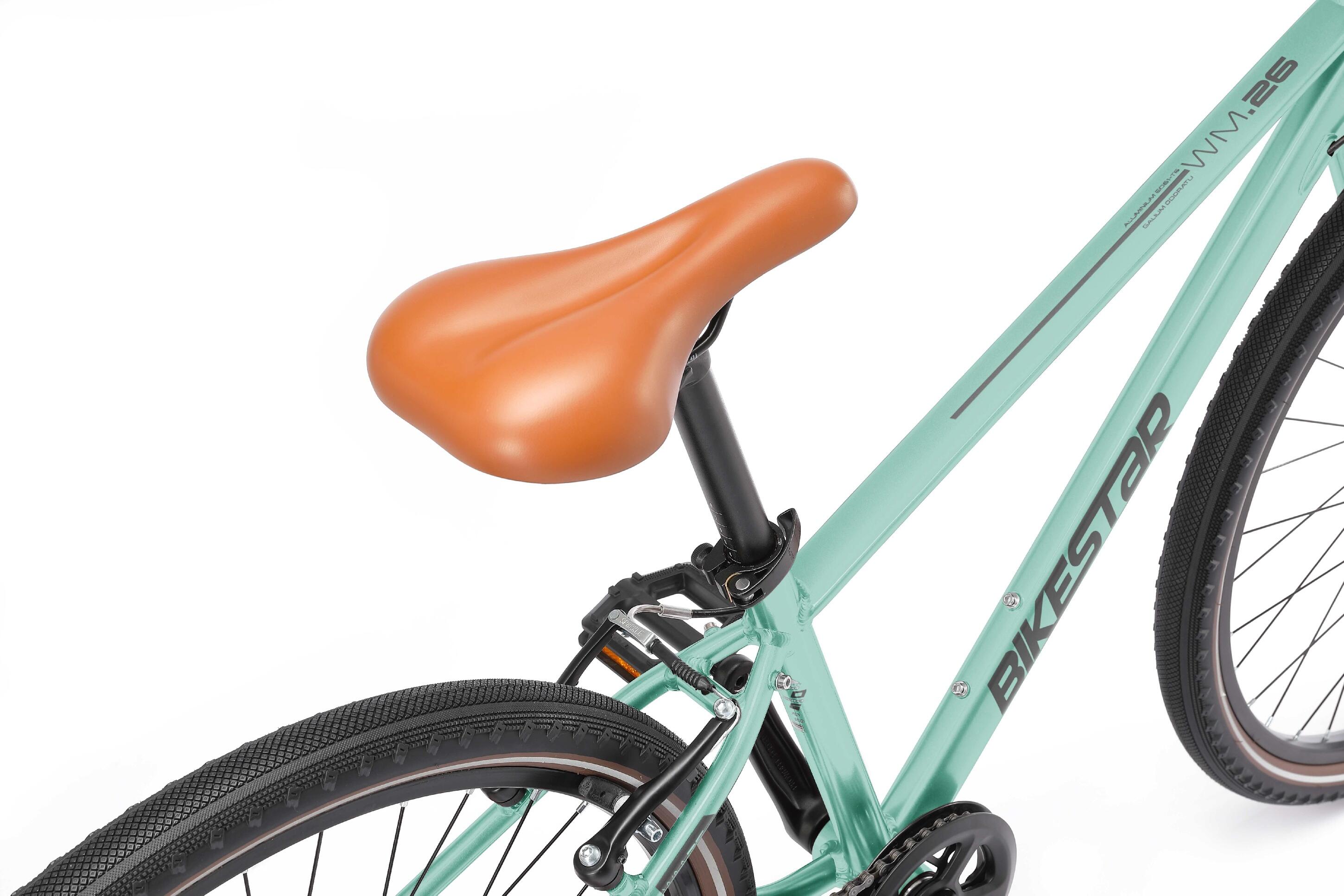 Vélo de ville 26", VTC en aluminium poids léger 10 kg, 9 vitesses Shimano 5/7