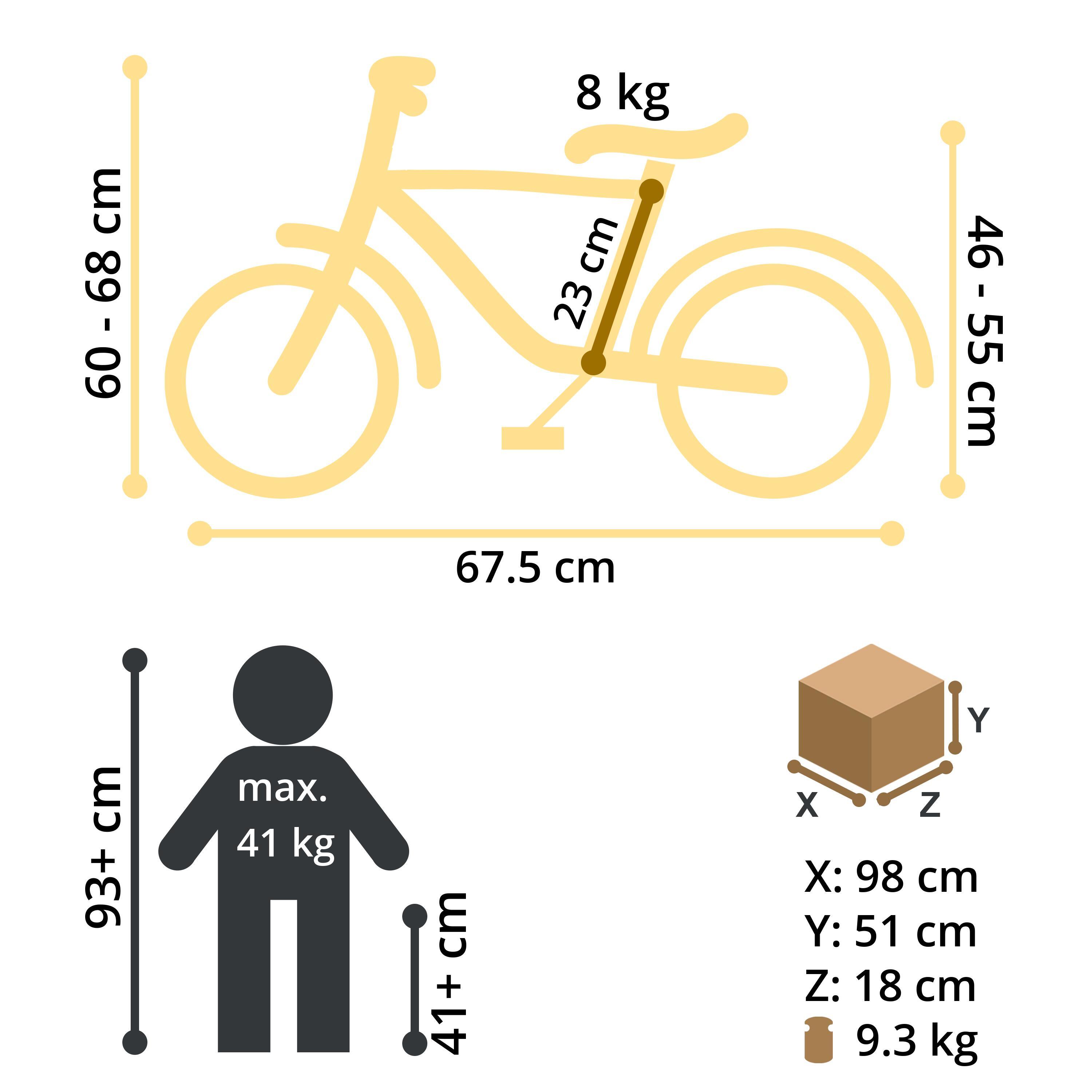 Kinderfiets 12 inch vanaf 3 - 5 jaar, Classic 7/7