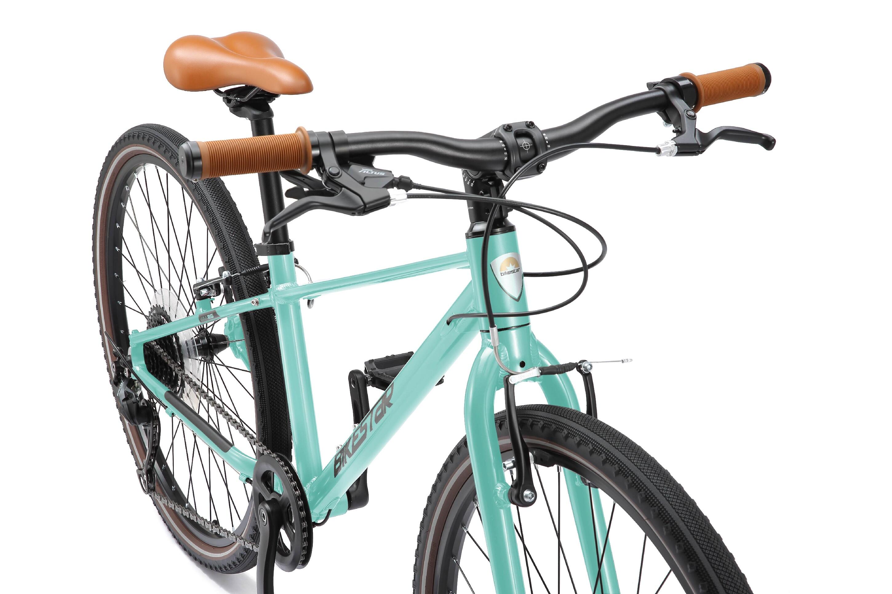Stadsfiets 26" van aluminium, lichtgewicht 10 kg, 9 versnellingen Shimano 6/7