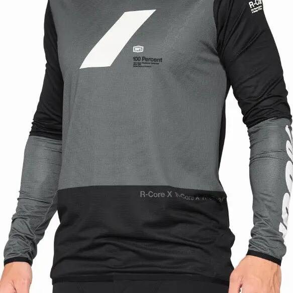 100% R-Core X Jersey Charcoal / Black