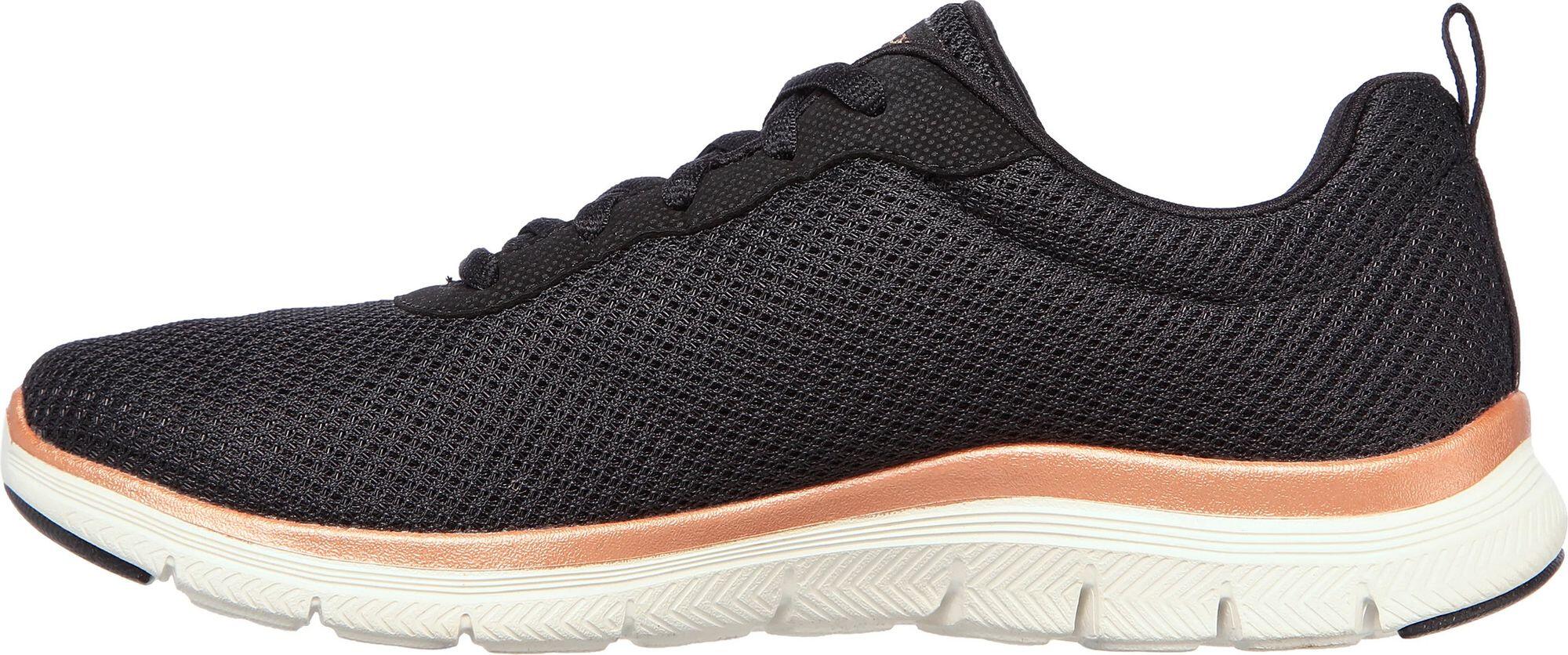 Zapatillas Lifestyle Skechers Flex Appeal 4.0 Brilliant View Negro/Dorado/Rosa p 2/7