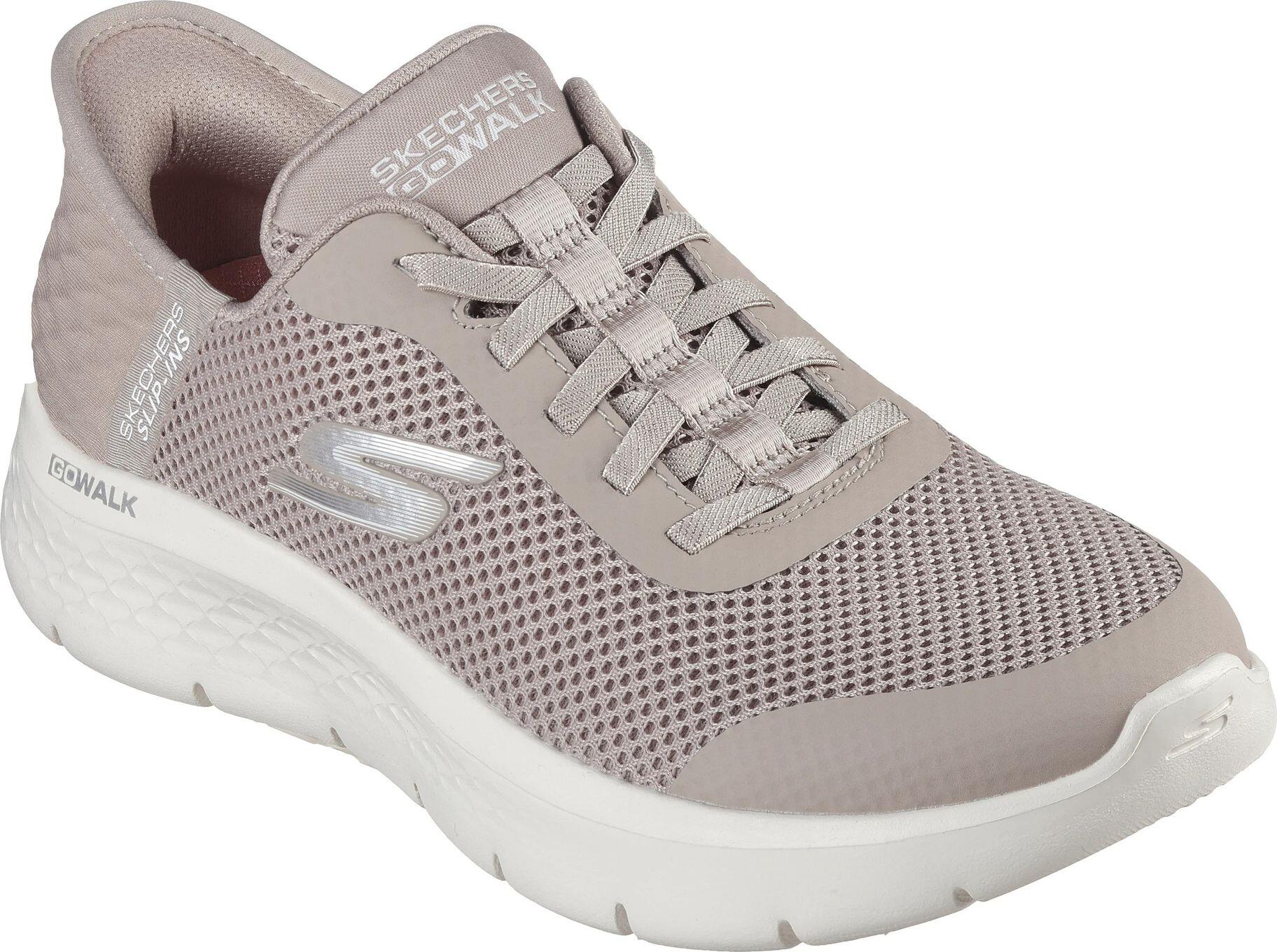 Scarpe lifestyle Skechers Slip-ins Go Walk Flex Grand Entry beige da donna 5/7