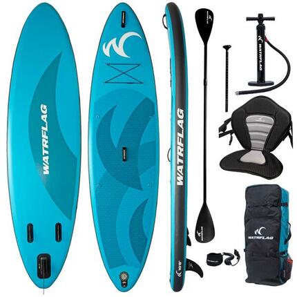 Stand Up Paddle Gonflable WATRFLAG Plané 10'8"- Qualité Premium - Extra STABLE