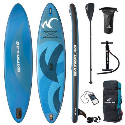 Premium SUP Board - WATRFLAG Flow Red 10'2" -Set- ALLROUND + EXTRA Bag Pack