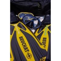 Masque de plongée junior 1Dive silicone noir jaune Beuchat 2/2