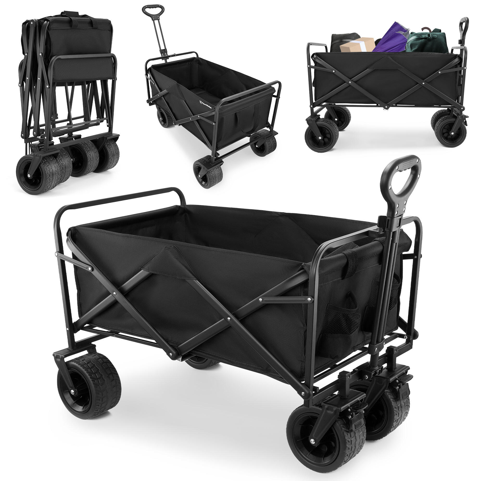Składany wózek transportowy 100L Oxford – maks. 120 kg