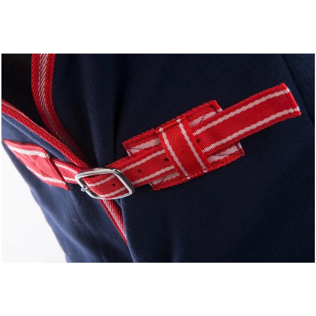 Couverture séchante Alaska bleu marine/rouge/blanc/rouge 2/3
