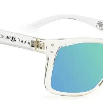 **POZZ' Transparent Sunglasses, Green CX Polarised Category 3 Lenses – MUNDAKA**