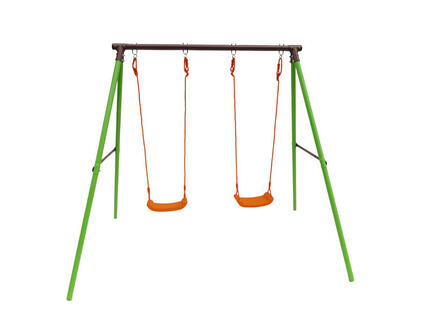 Tuinschommel metaal tuin schommel Polo - 1.95 m - 2 speeltoestellen