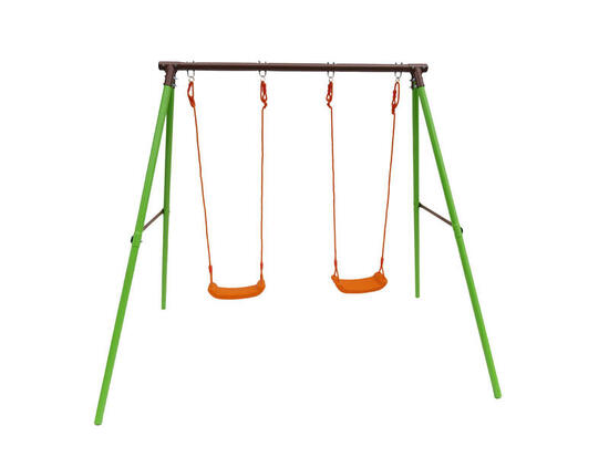 Tuinschommel metaal tuin schommel Polo - 1.95 m - 2 speeltoestellen