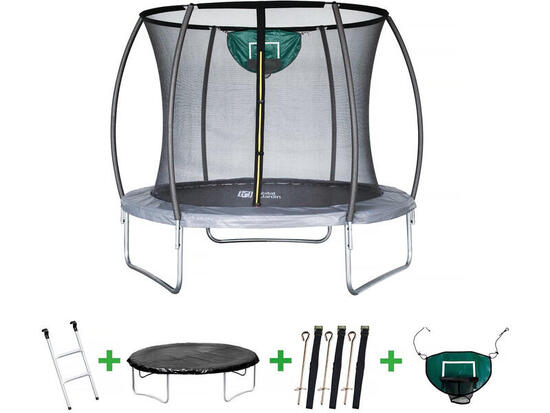 Trampoline prestige jumper 2,44 m et panier basket