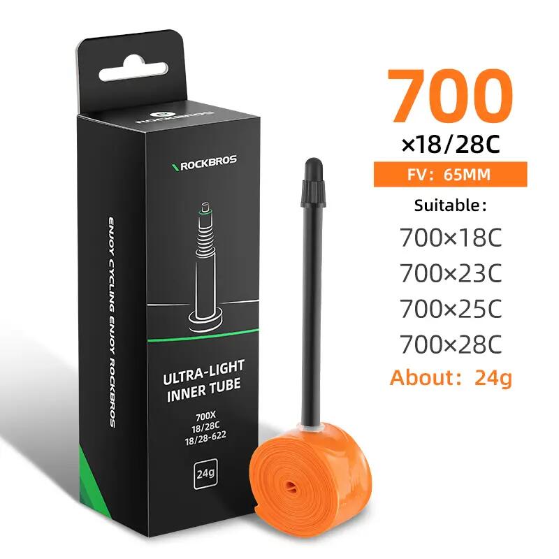 Duše 24g AL Road 700/18C-28C 65 mm ORANGE 3/7
