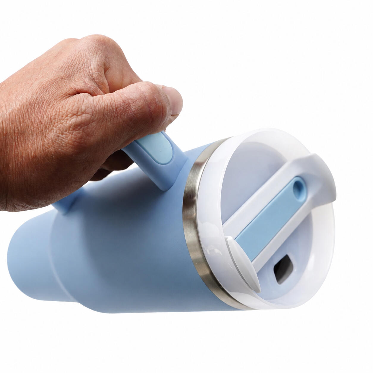 Eurocatch Tumbler 1.2L - Thermosbeker met Handvat - Vaatwasserbestendig - Blauw 4/6