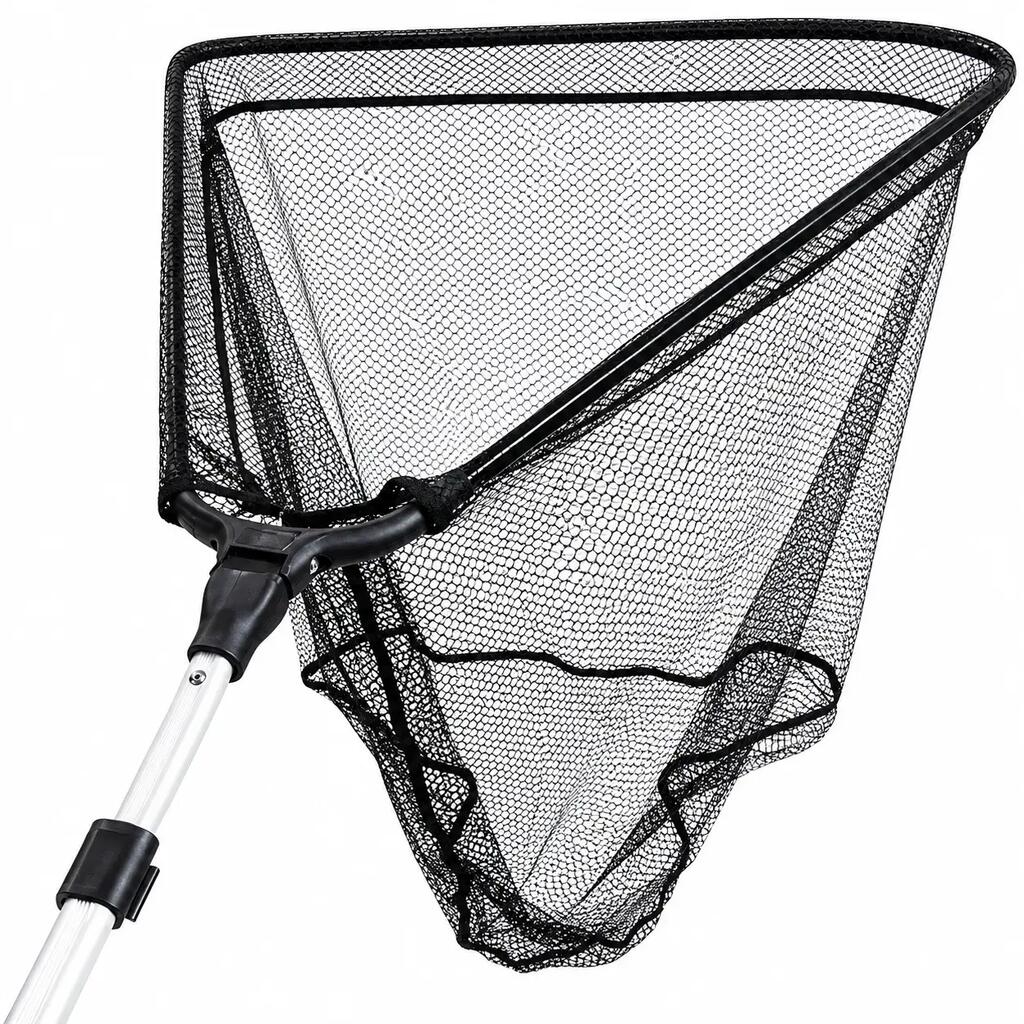 Telescopic Rubber Landing Net 40 x 40 cm - Extends to 180 cm