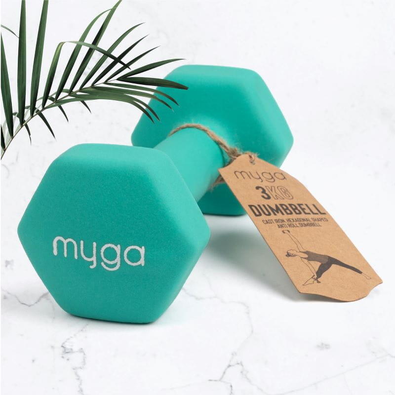Hantla fitness myga Dumbbell 3 kg 1 szt 2/7