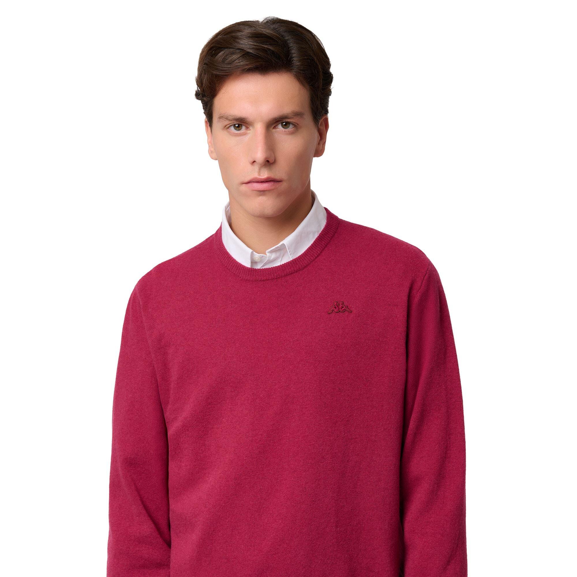 Maglione da uomo in lana rosso da lifestyle 6/6