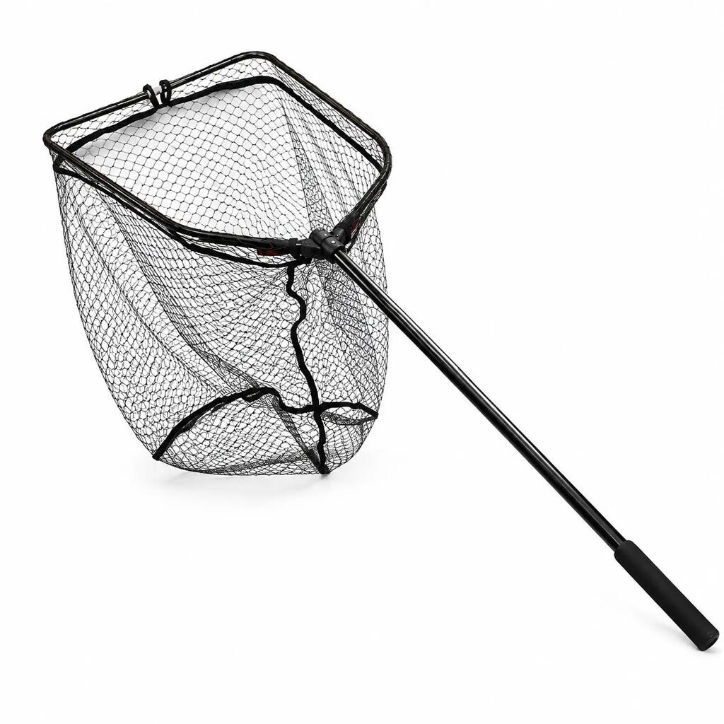 Predator Landing Net 53 x 73 cm - Telescopic - Rubber Coated - Foldable