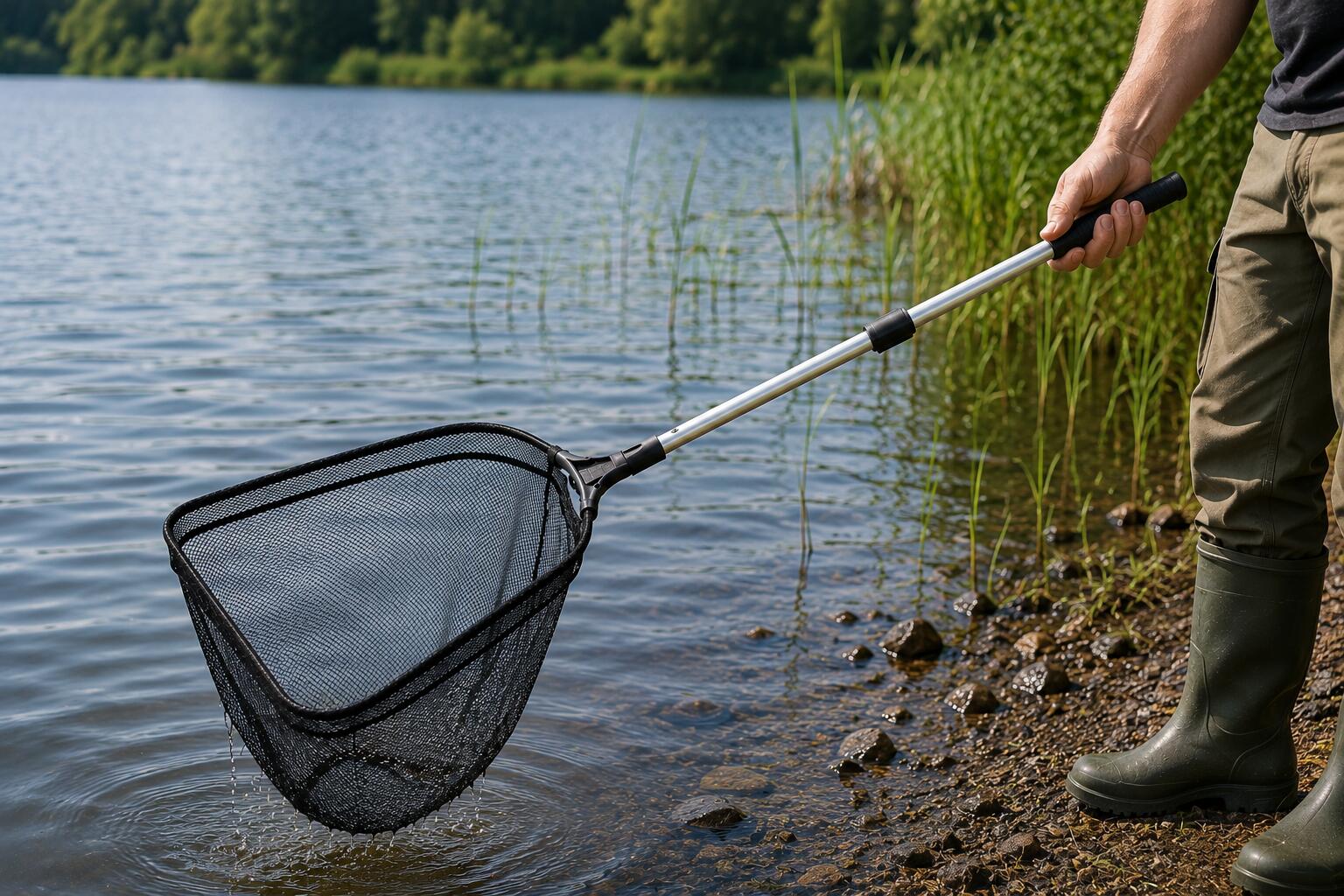 Schepnet 40x40cm met Steel 120cm 7/7