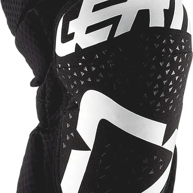 Leatt 3DF 5.0 Zip Short Knee Guards White Black