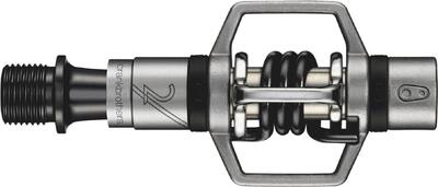 Egg beater 2 pedalen zilver staal / zwarte veer