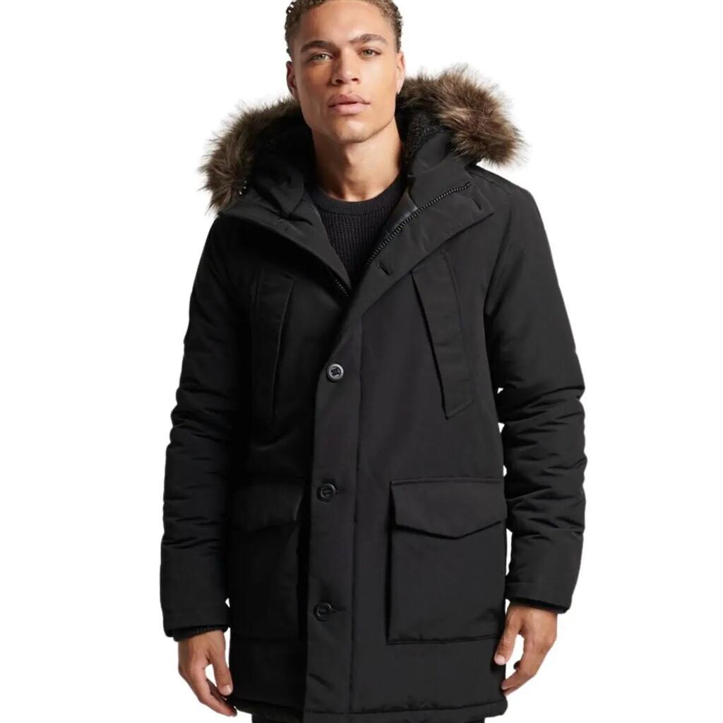Hooded parka with synthetic fur Superdry Everest