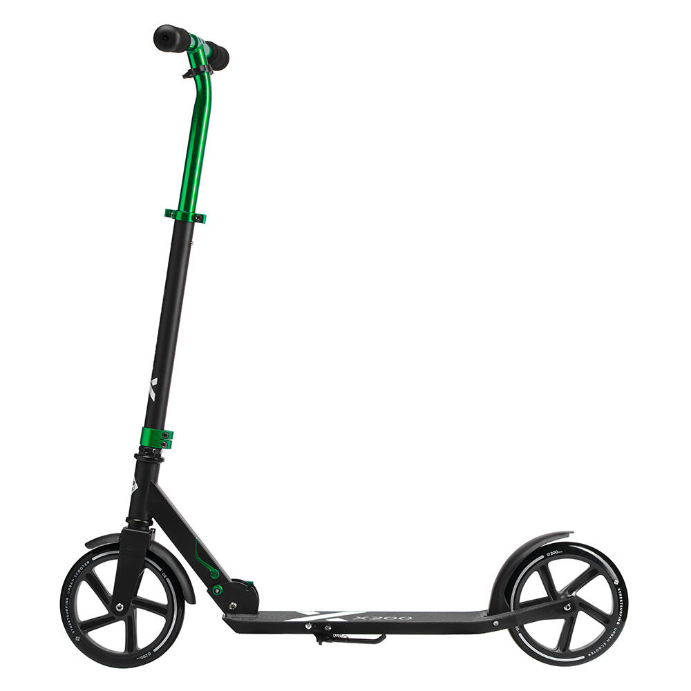 Trotinete Urbana X200 Electro Green – Dobrável, rodas PU 200 mm, alumínio 3/6