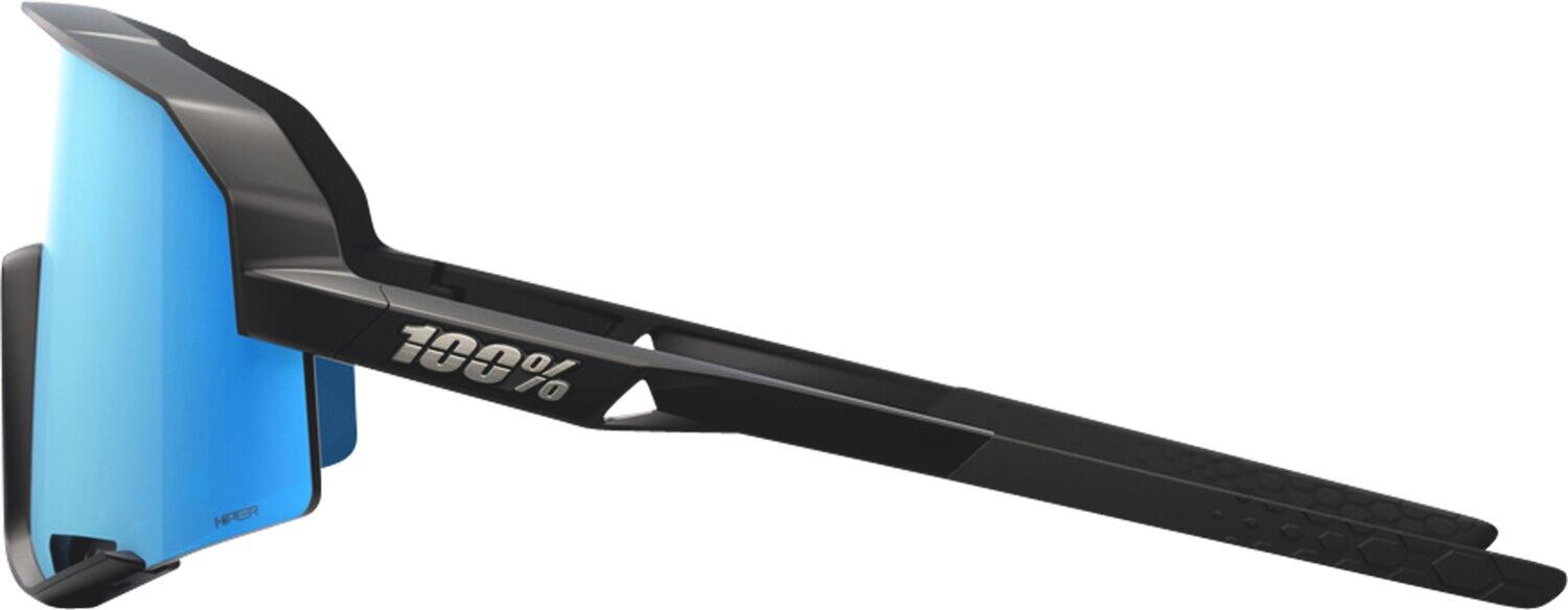 Glasses Slendale - Matte Black - HiPER Blue Multilayer Mirror Lens 3/4
