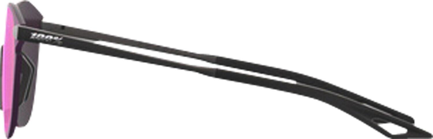 Glasses Legere Round - Soft Tact Black - Purple Mirror 3/4