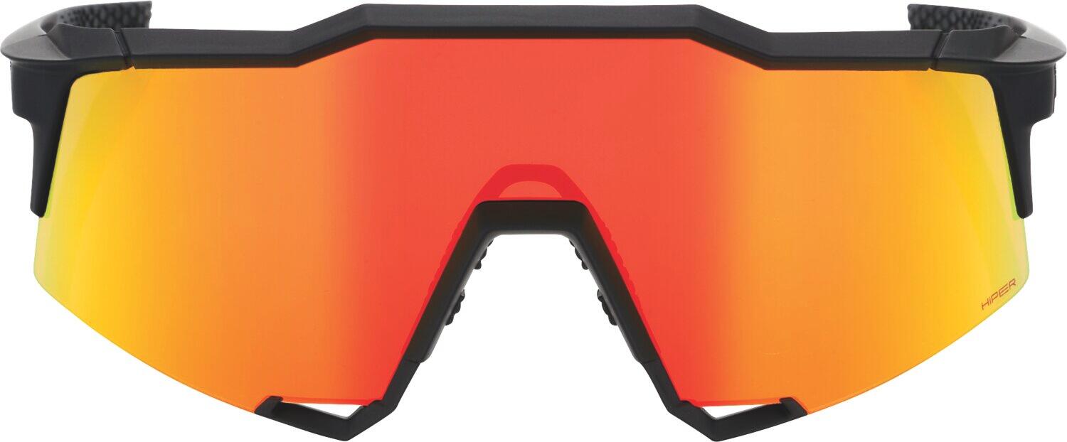 Glasses Speedcraft Soft Tact Black-HiPER Red Multilayer Mirror Lens 2/4