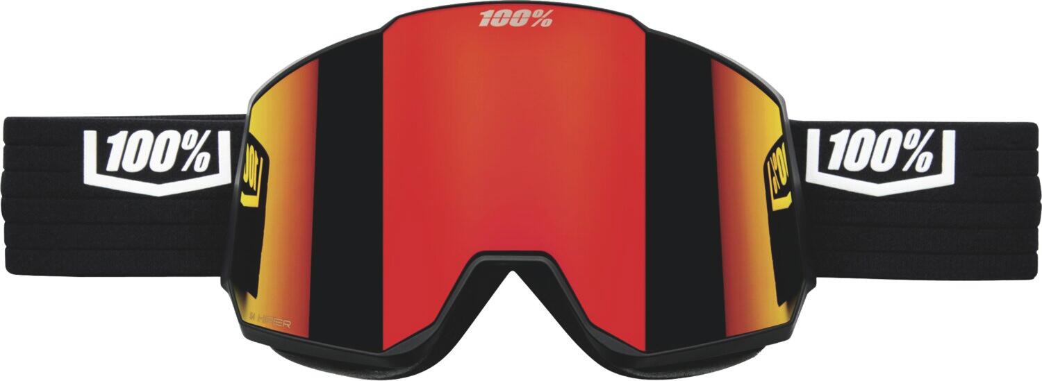 SNOWCRAFT XL HiPER Goggle Black/White - Mirror White Lens 3/5