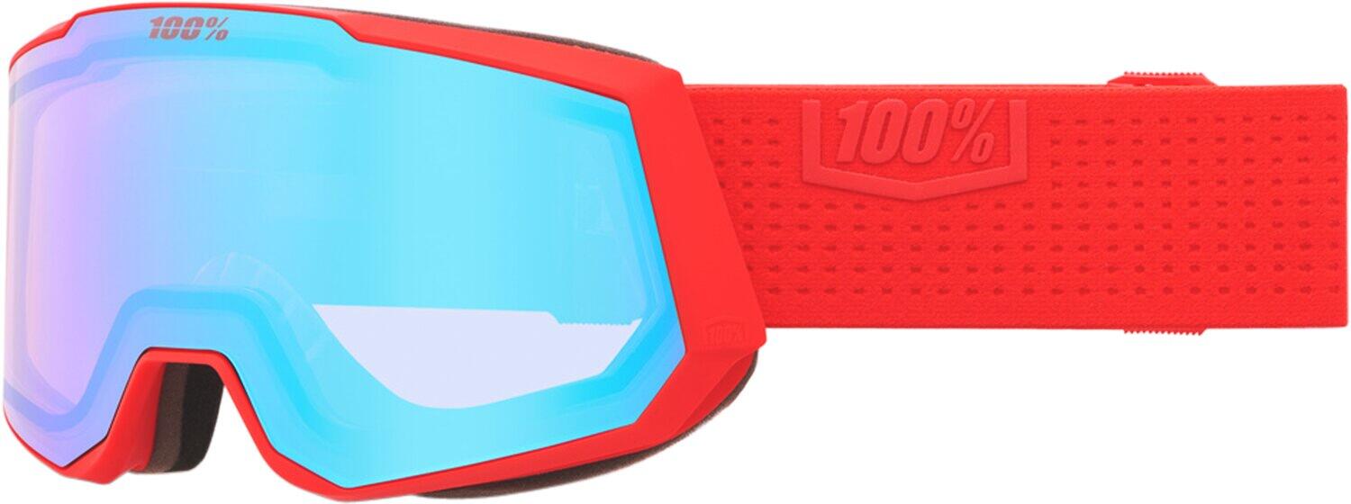100% Snowcraft XL Hiper Goggle Hiboo - Mirror Dark Red Lens 2/2