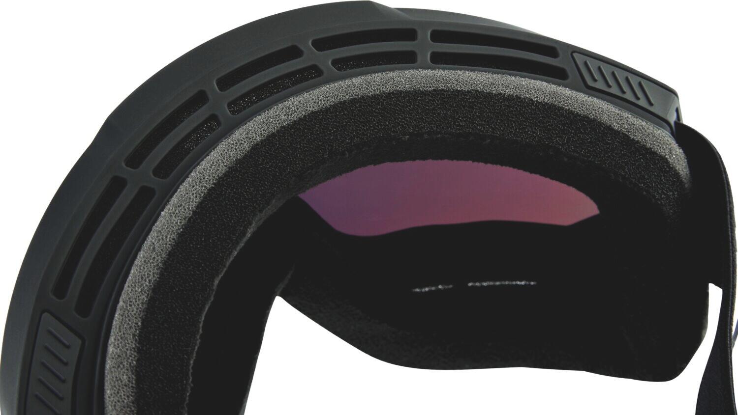 SNOWCRAFT XL HiPER Goggle Black/Silver - Mirror Silver Lens 5/5