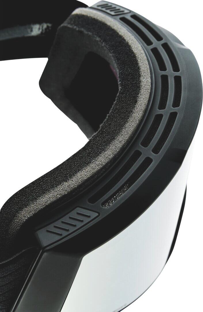SNOWCRAFT XL HiPER Goggle Black/Silver - Mirror Silver Lens 4/5