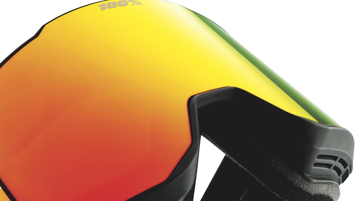 SNOWCRAFT XL HiPER Goggle Black/White - Mirror White Lens 4/5