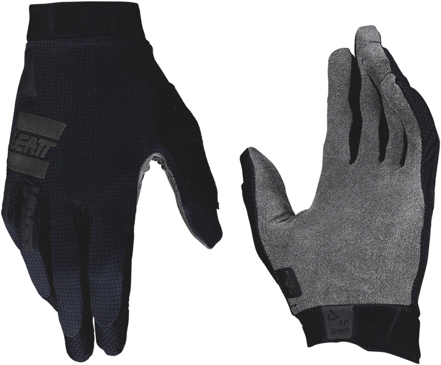 Luvas compridas Leatt 1.0 GripR Preto/Cinza 5/8
