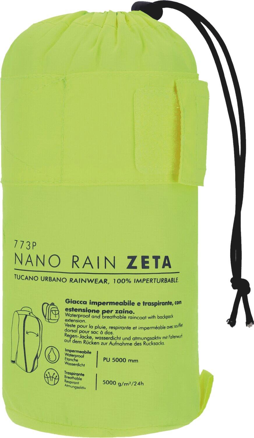 Veste Nano Zeta Tucano Urbano unisexe Gelb, imperméable pliable 5/5