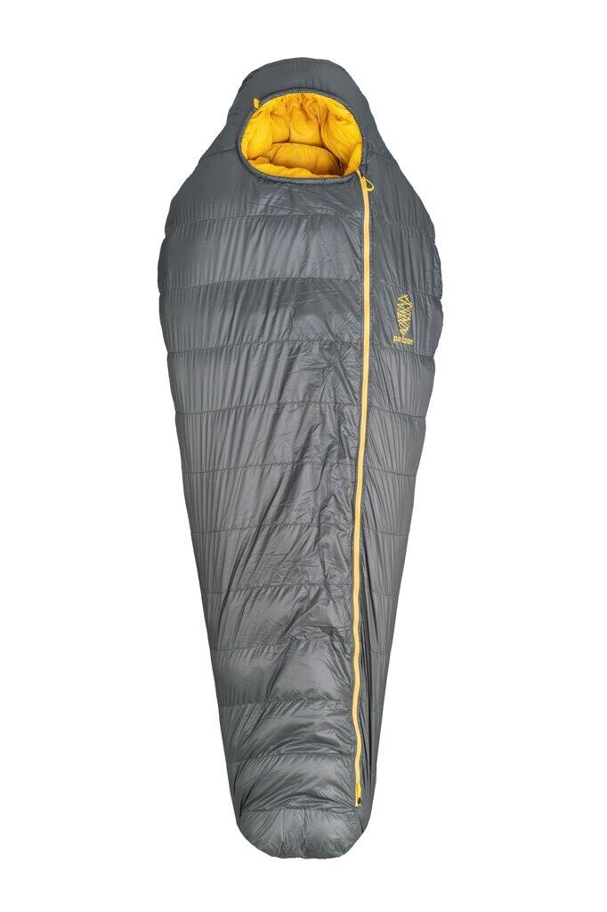 Turistický zimní péřový spacák levý zip 2/7