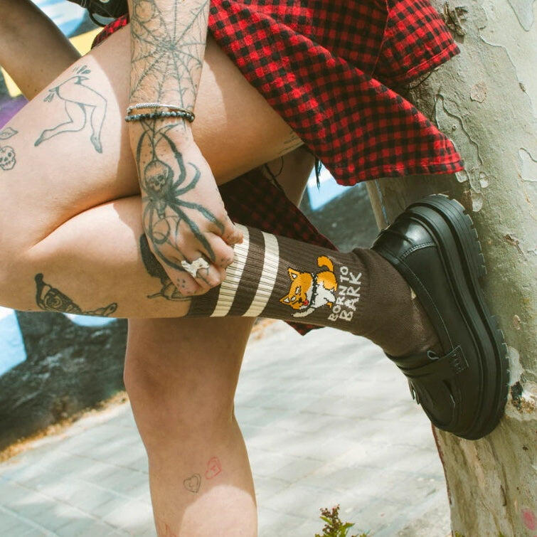 American Socks Born to Bark Socks 6/7
