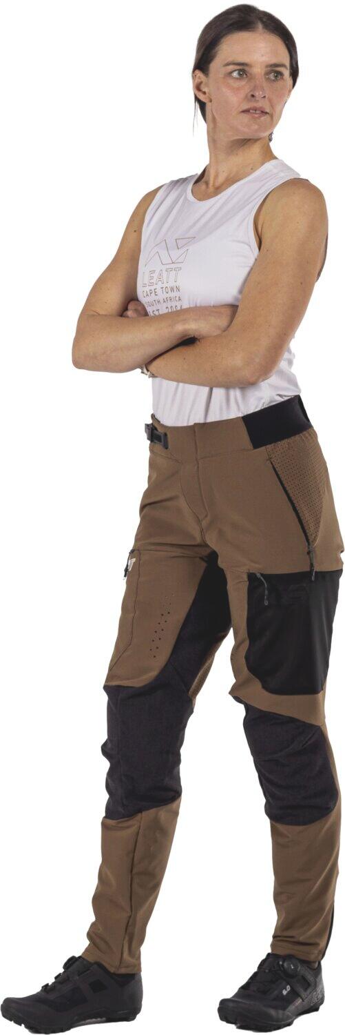 Pantalon VTT long élastique et ventilé Enduro 4.0 Marron Femme 4/6