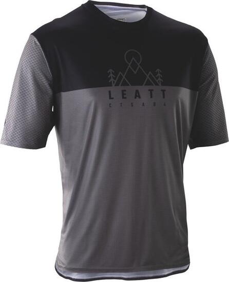 Maillot Manches Courtes Leatt Trail 3.0 Noir/Gris Homme