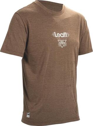 MTB-shirt Gravity 1.0, elastisch en van Tencel-stof, bruin, heren