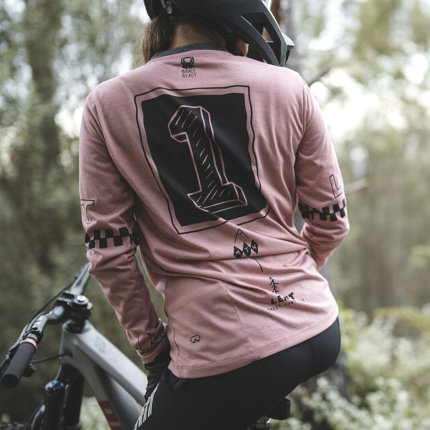 Leatt Gravity 3.0 Dames Roze Lange Mouw Jersey 5/7