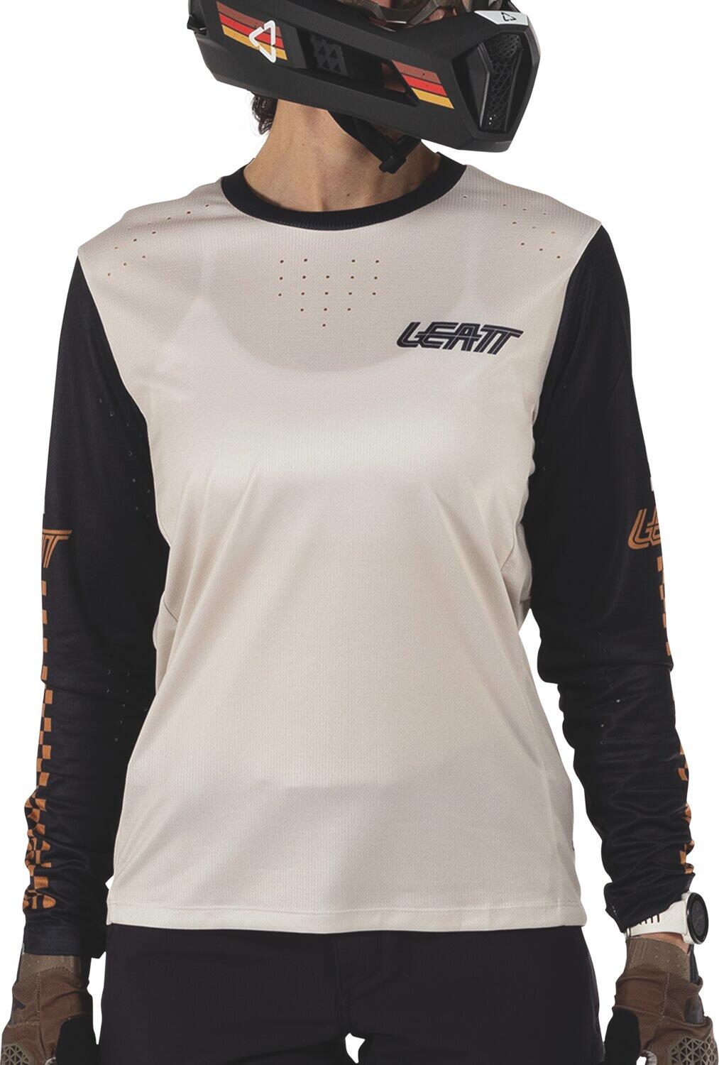 Chemise élastique manches longues VTT Enduro 4.0 Blanc Femme 3/6