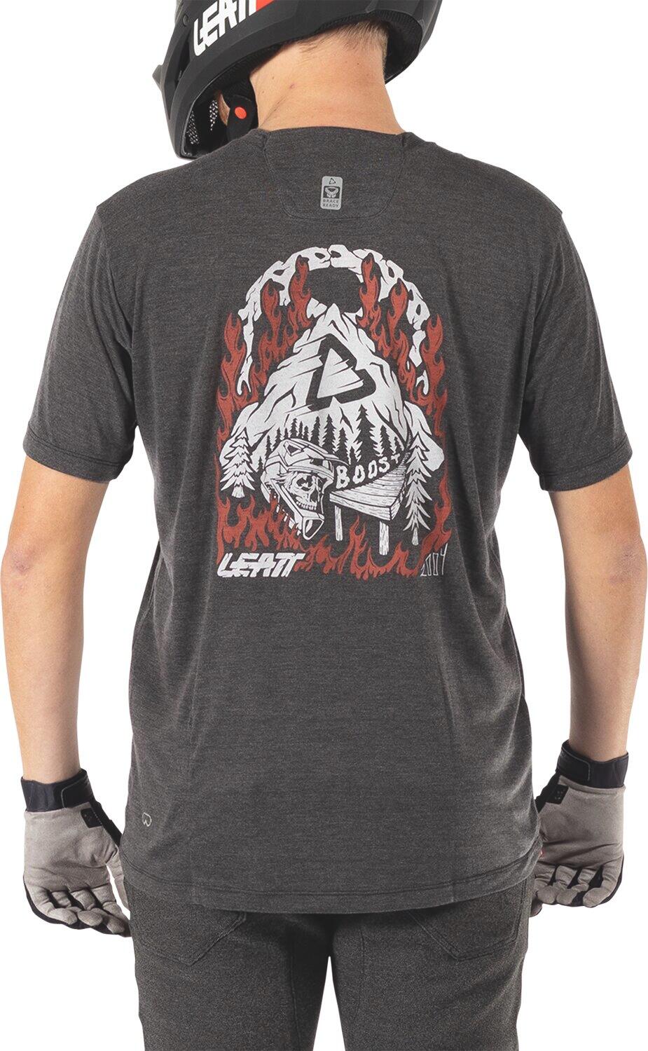 MTB-shirt Gravity 1.0, elastisch en van Tencel-stof, zwart, heren 5/7