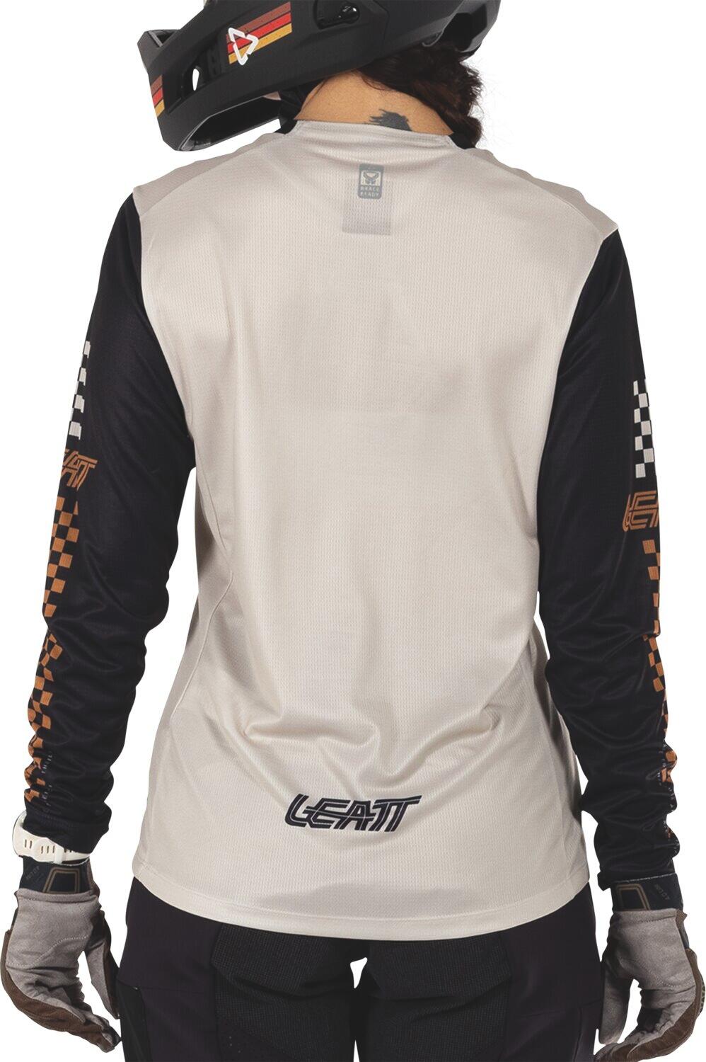 Chemise élastique manches longues VTT Enduro 4.0 Blanc Femme 4/6